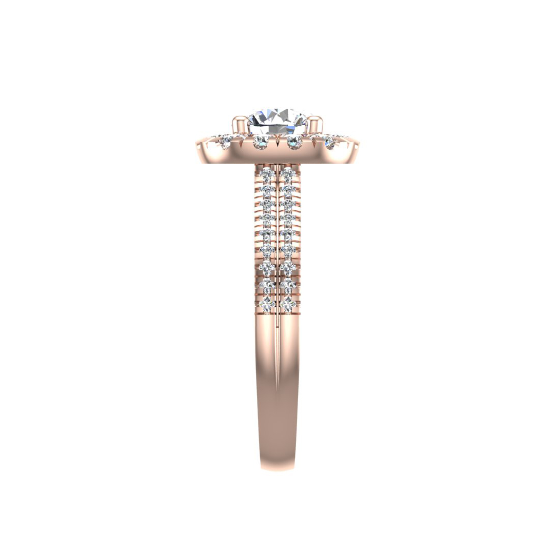 Piper Halo Engagement Ring